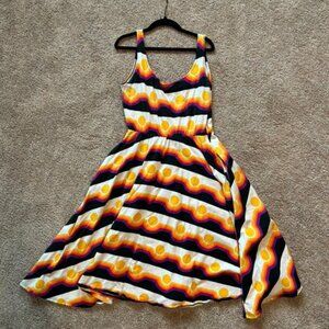 Nooworks XL Vacation Midi Dress in 'Circa' by Rachel Breeden
